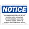 Signmission OSHA Sign, Minimum Personal Protective Equipment Required, 10in X 7in Plastic, 10" W, 7" H, Lndscp OS-NS-P-710-L-14228 - alternate 1